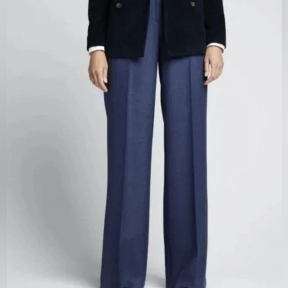 Lafayette 148 New York Straight Leg Menswear Career Pants Size 10